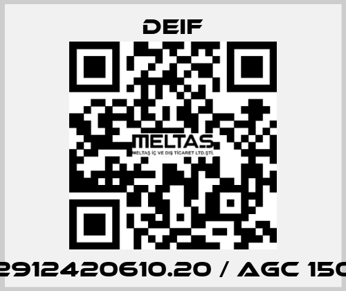2912420610.20 / AGC 150 Deif