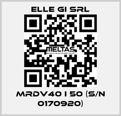 MRDV40 I 50 (s/n 0170920) ELLE GI SRL