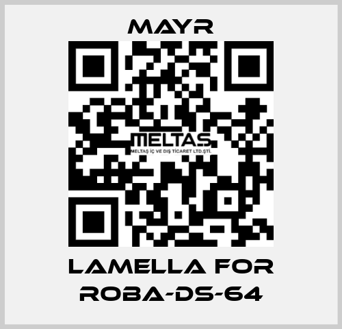 lamella for Roba-DS-64 Mayr