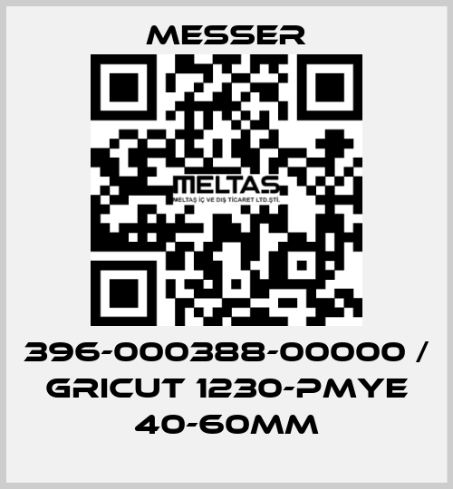 396-000388-00000 / GRICUT 1230-PMYE 40-60MM Messer
