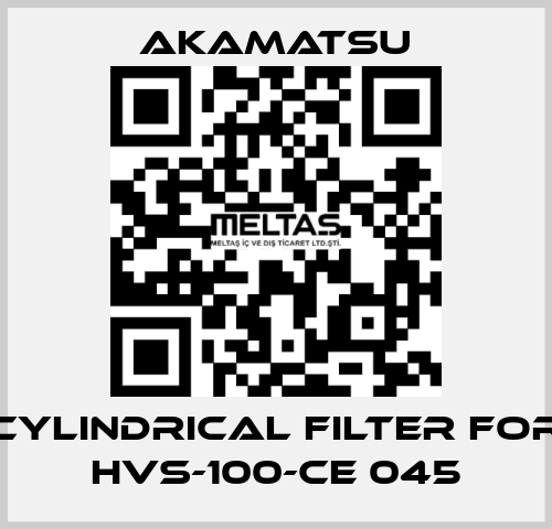 Cylindrical filter for HVS-100-CE 045 Akamatsu