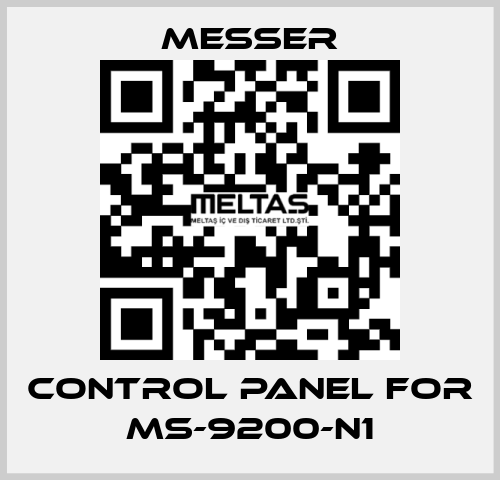 control Panel for Ms-9200-N1 Messer