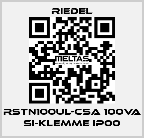 RSTN100UL-CSA 100VA Si-Klemme IP00 Riedel