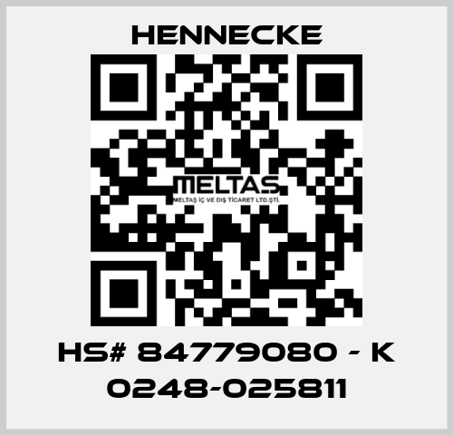 HS# 84779080 - K 0248-025811 Hennecke