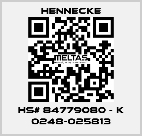 HS# 84779080 - K 0248-025813 Hennecke