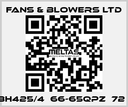 BH425/4  66-65QPZ  72㎏ Fans & Blowers Ltd