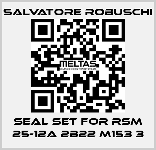 seal set for RSM 25-12A 2B22 M153 3 SALVATORE ROBUSCHI