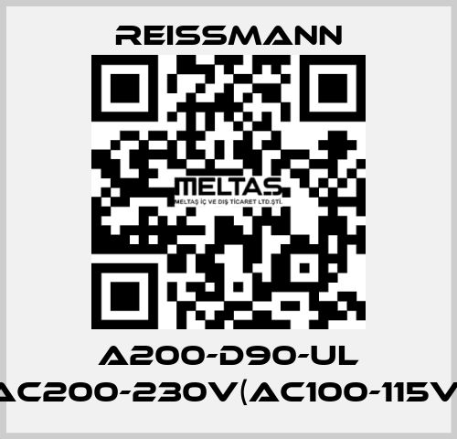 A200-D90-UL AC200-230V(AC100-115V) Reissmann