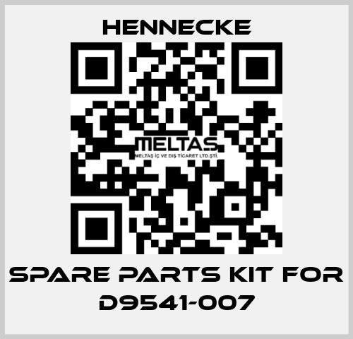 spare parts kit for D9541-007 Hennecke