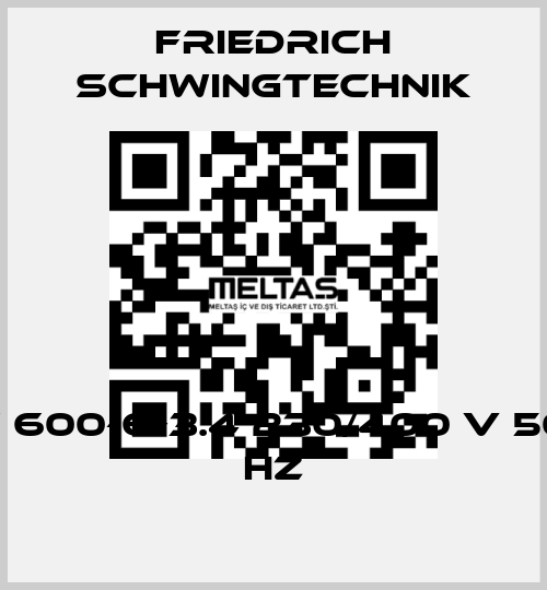 F 600-6-3.4 230/400 V 50 Hz Friedrich Schwingtechnik