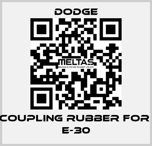 COUPLING RUBBER for  E-30 Dodge