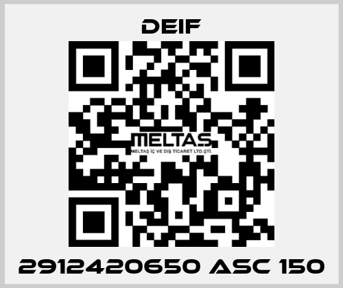 2912420650 ASC 150 Deif