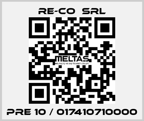 PRE 10 / 017410710000 RE-CO  SRL
