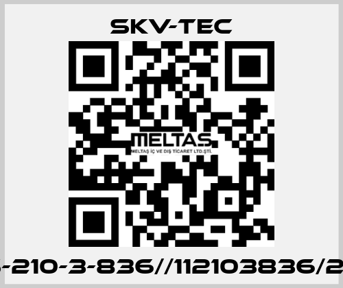 SKV-NS-210-3-836//112103836/21101320 SKV-tec