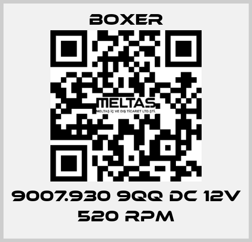 9007.930 9QQ DC 12V 520 rpm Boxer