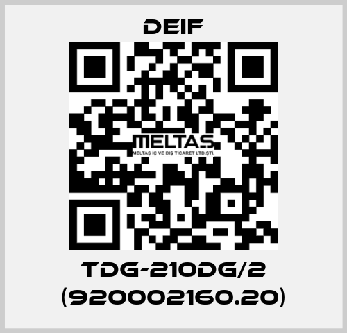 TDG-210DG/2 (920002160.20) Deif