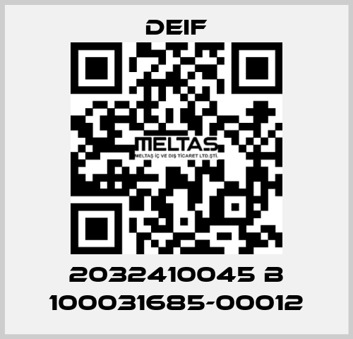 2032410045 B 100031685-00012 Deif