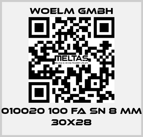 010020 100 FA Sn 8 mm 30x28 Woelm GmbH