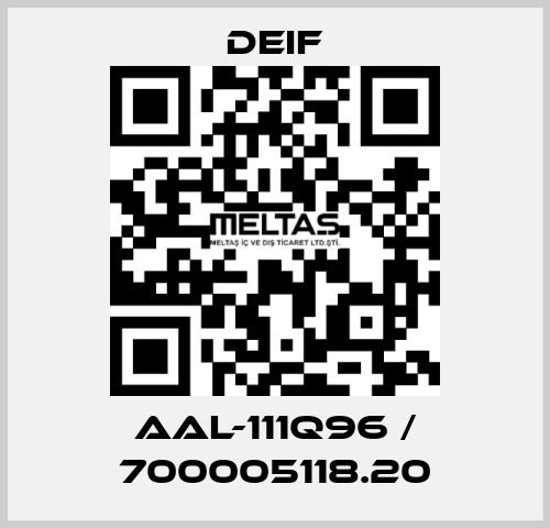 AAL-111Q96 / 700005118.20 Deif