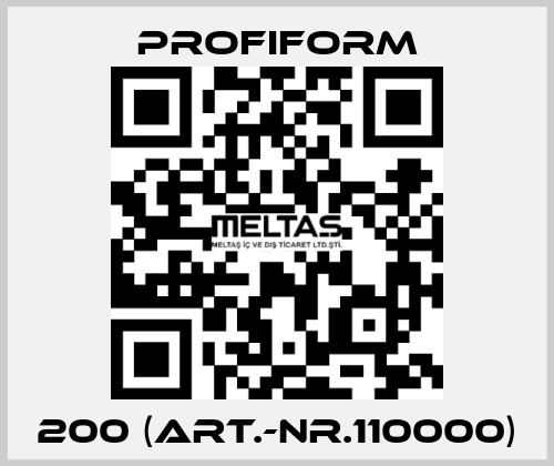 200 (Art.-Nr.110000) Profiform