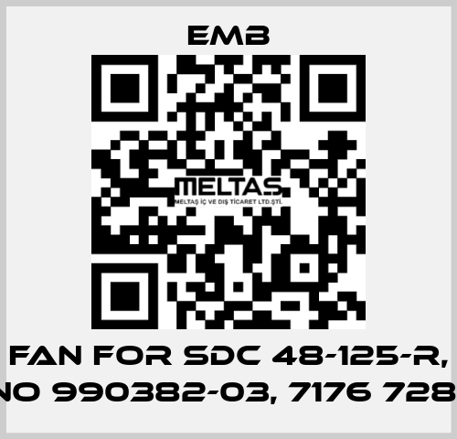 fan for SDC 48-125-R, no 990382-03, 7176 7281 Emb