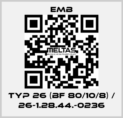 Typ 26 (BF 80/10/8) / 26-1.28.44.-0236 Emb