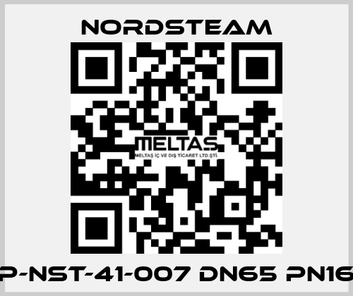 P-NST-41-007 DN65 PN16 NORDSTEAM