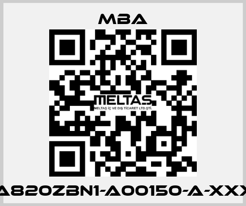 MBA820ZBN1-A00150-A-XXXXX MBA