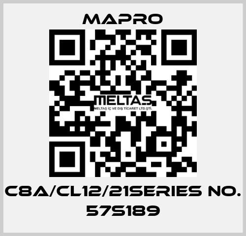C8A/CL12/21Series no. 57S189 Mapro