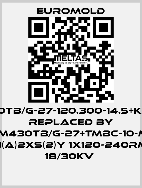 3x(M430TB/G-27-120.300-14.5+kitMT)MT replaced by 3X(M430TB/G-27+TMBC-10-M16) N(A)2XS(2)Y 1X120-240RM 18/30KV  EUROMOLD