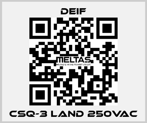 CSQ-3 Land 250VAC Deif