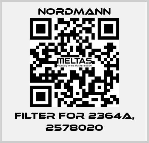 filter for 2364A, 2578020 Nordmann