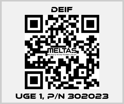 UGE 1, p/n 302023 Deif