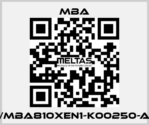 1213340/MBA810XEN1-K00250-A-XXXXX MBA