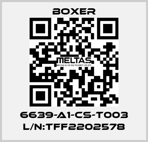 6639-A1-CS-T003 L/N:TFF2202578 Boxer