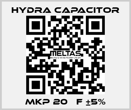 MKP 20 µF ±5% Hydra capacitor
