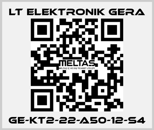 GE-KT2-22-A50-12-S4 LT Elektronik Gera