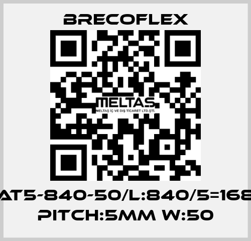 AT5-840-50/L:840/5=168 Pitch:5mm W:50 Brecoflex