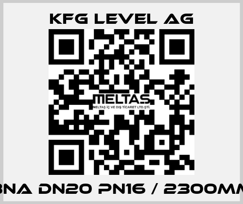 BNA DN20 PN16 / 2300mm KFG Level AG