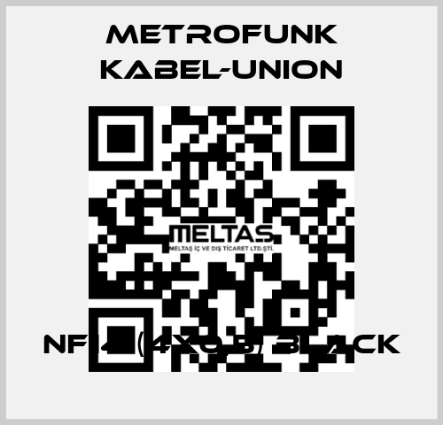 NF14 (4x0,5) Black METROFUNK KABEL-UNION