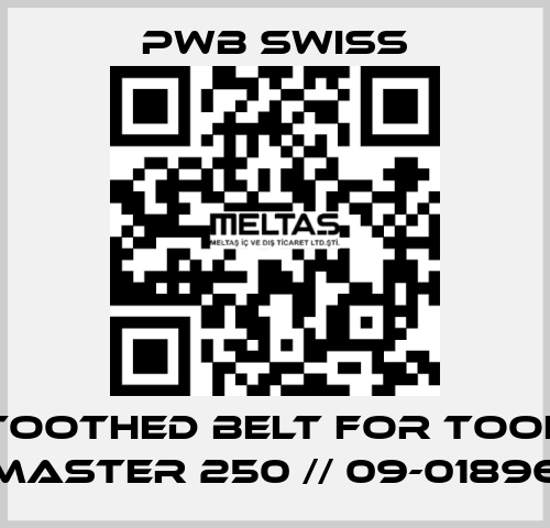 toothed belt for Tool Master 250 // 09-01896 PWB Swiss