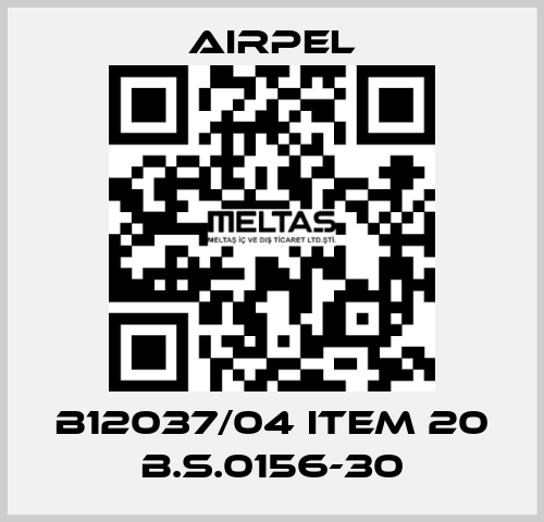 B12037/04 ITEM 20 B.S.0156-30 Airpel