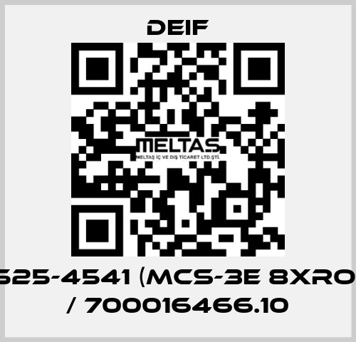 525-4541 (MCS-3E 8xRO) / 700016466.10 Deif