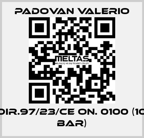 DIR.97/23/CE ON. 0100 (10 bar) PADOVAN VALERIO