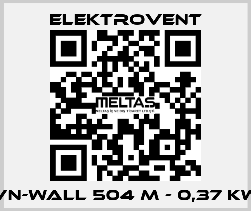 VN-Wall 504 M - 0,37 kW ELEKTROVENT