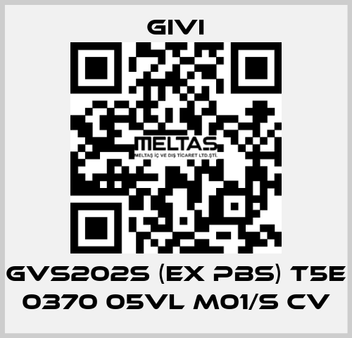 GVS202S (ex PBS) T5E 0370 05VL M01/S CV Givi