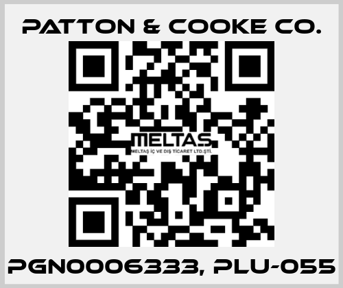 PGN0006333, PLU-055 Patton & Cooke Co.