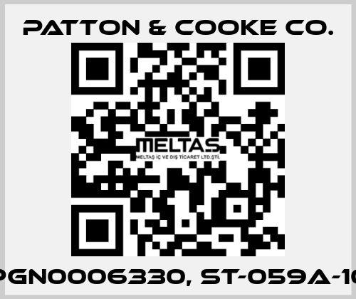PGN0006330, ST-059A-10 Patton & Cooke Co.