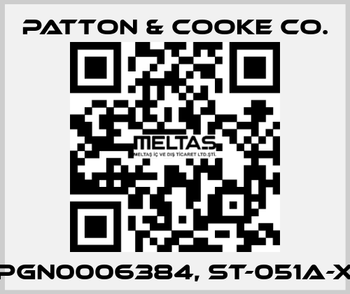 PGN0006384, ST-051A-X Patton & Cooke Co.