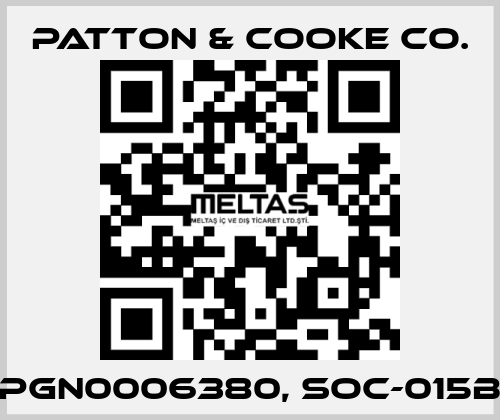 PGN0006380, SOC-015B Patton & Cooke Co.